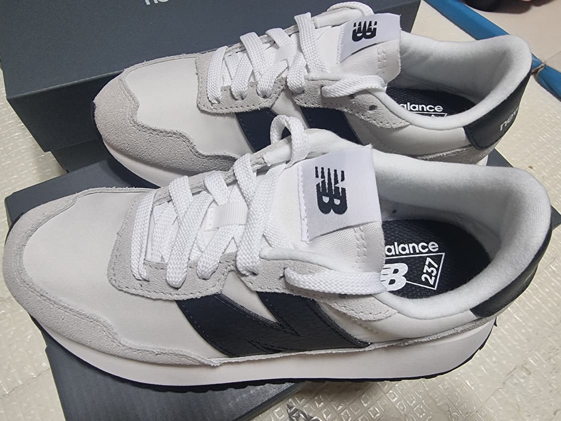 뉴발란스 237 화이트 그레이 블랙 새상품 (무료배송) 상품이미지1