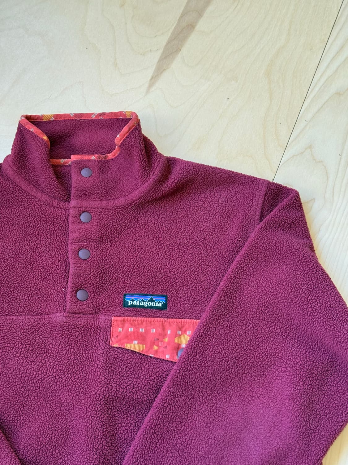 Patagonia synchilla snap t burgundy 상품이미지1