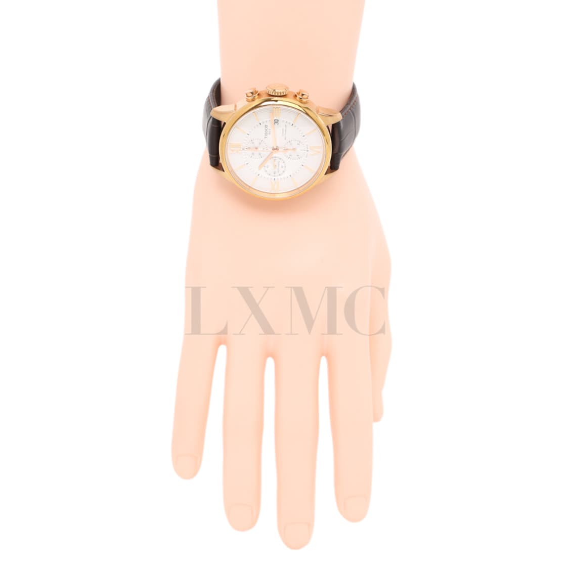 티쏘 슈망 데 뚜렐 크로노그래프 금장 워치 가죽시계 T099427A 상품이미지7