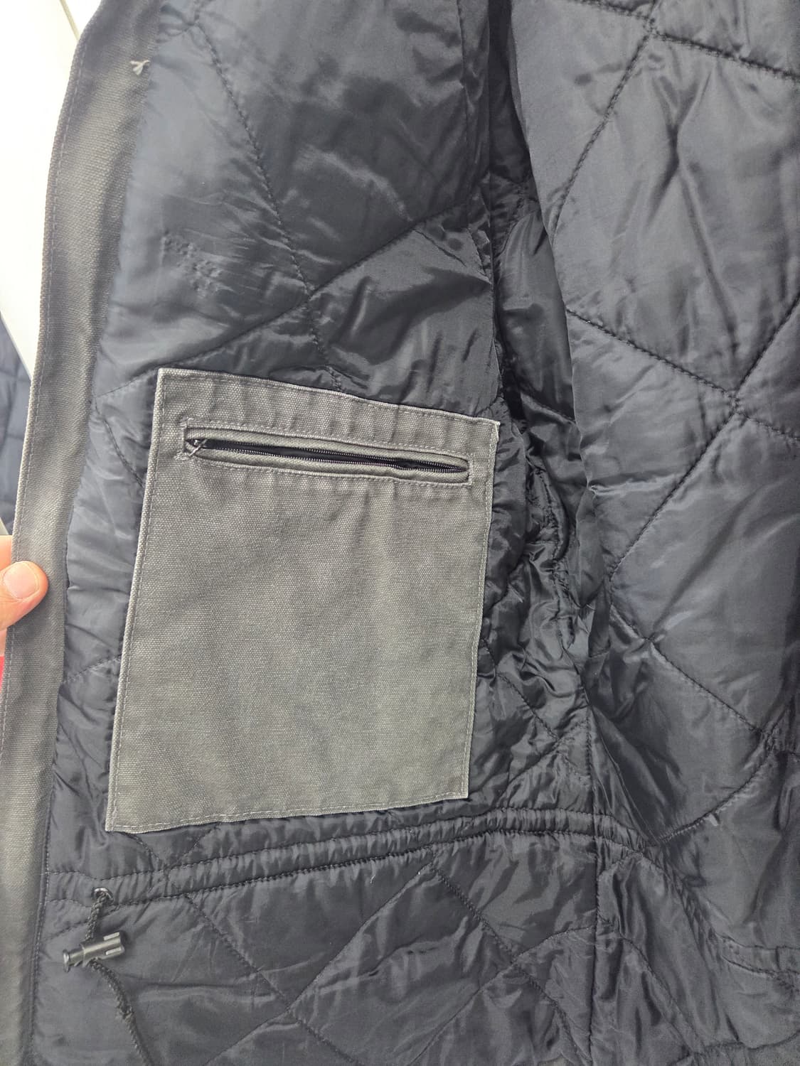 M 칼하트 C26 GVL 샌드스톤 회색  워크 자켓 블랙 상품이미지8