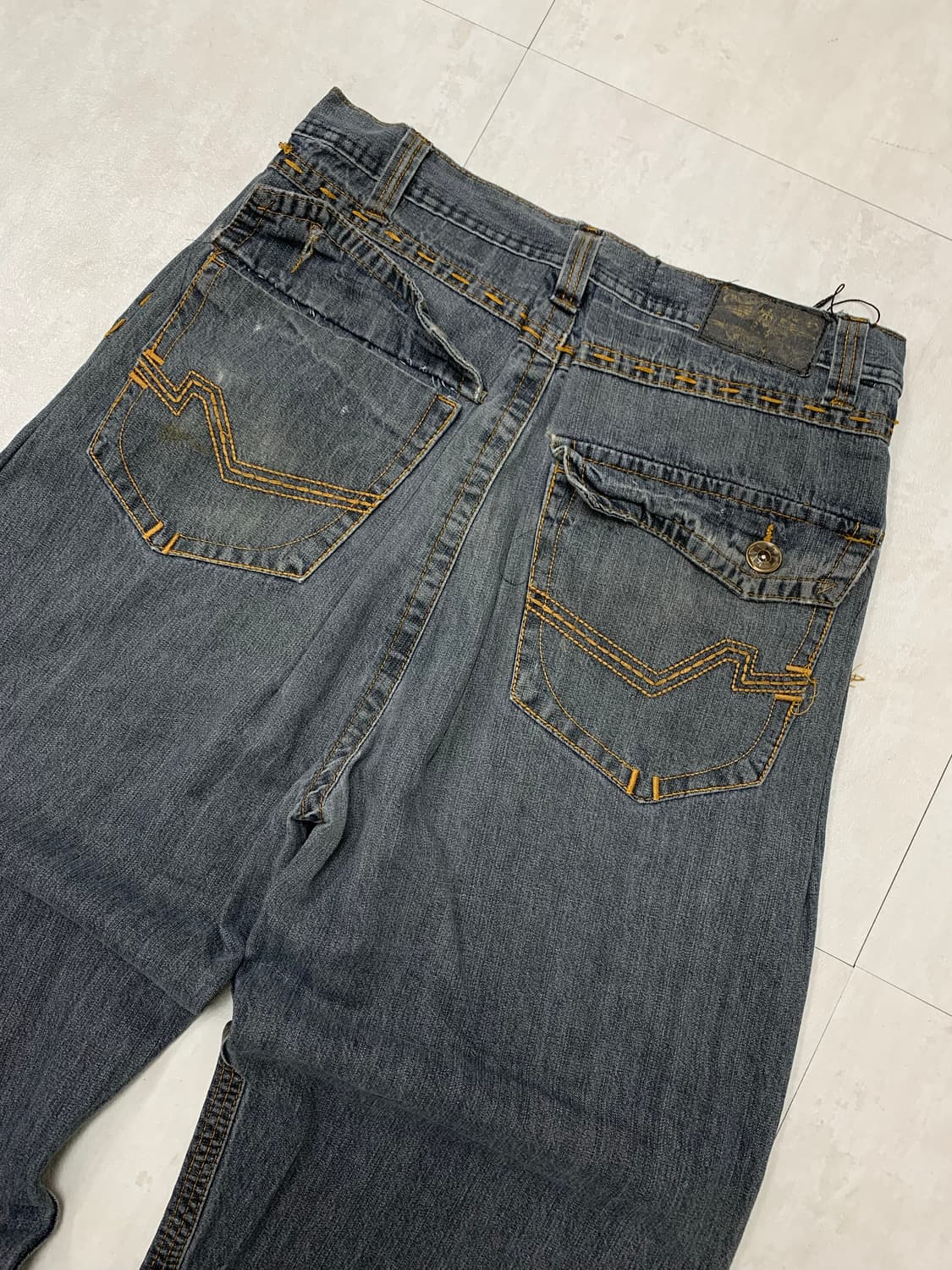 Robins jeans 흑청 데님 팬츠 #112 상품이미지6