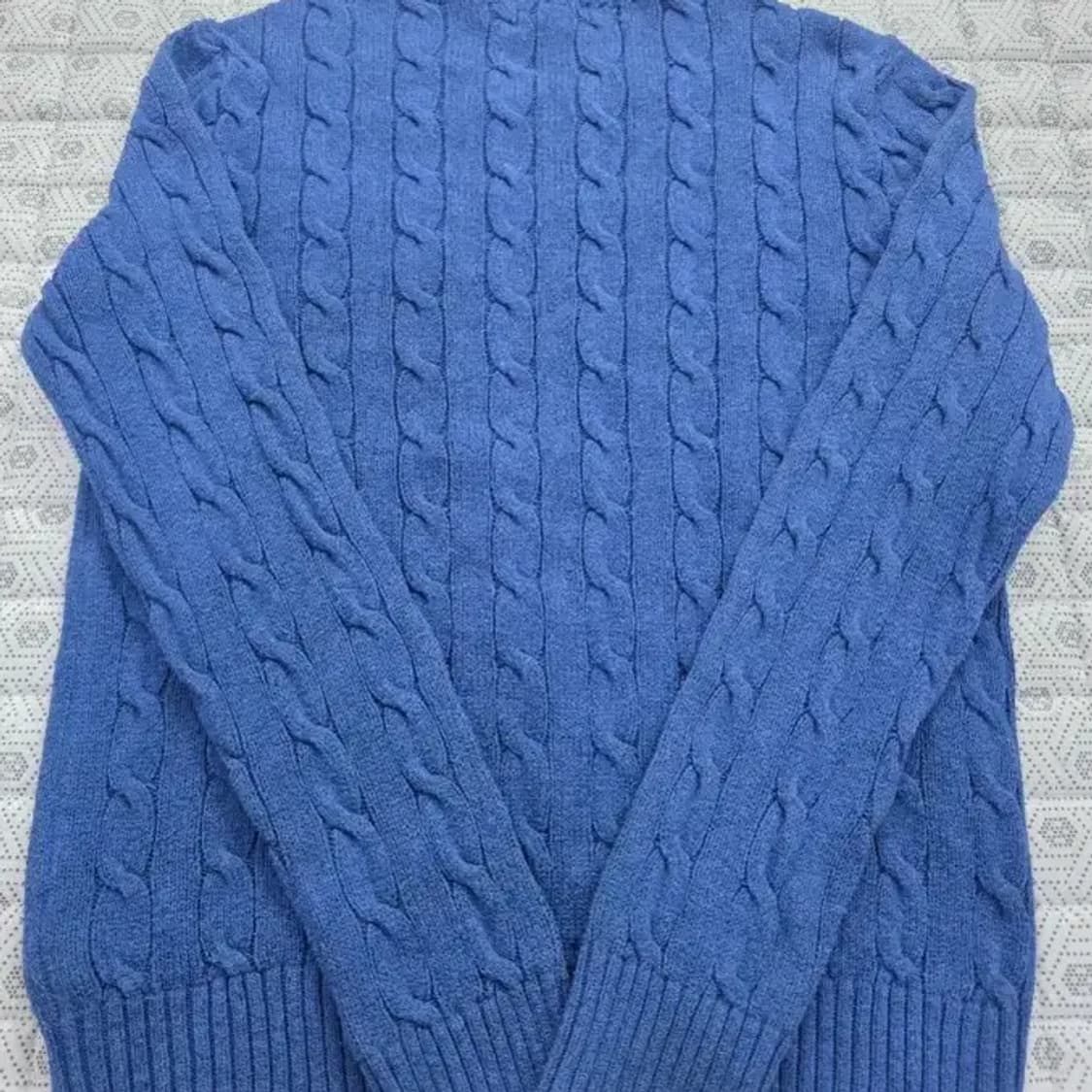 폴로 랄프로렌 케이블 니트 블루 ~66 상품이미지4