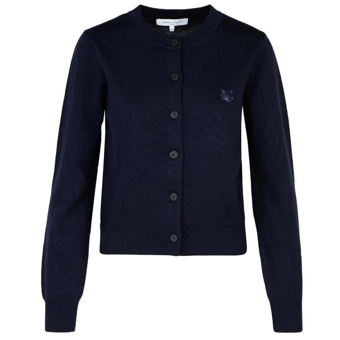 메총키츠네 여성 울 가디건XL 네이비[새상품/정품] 상품이미지3