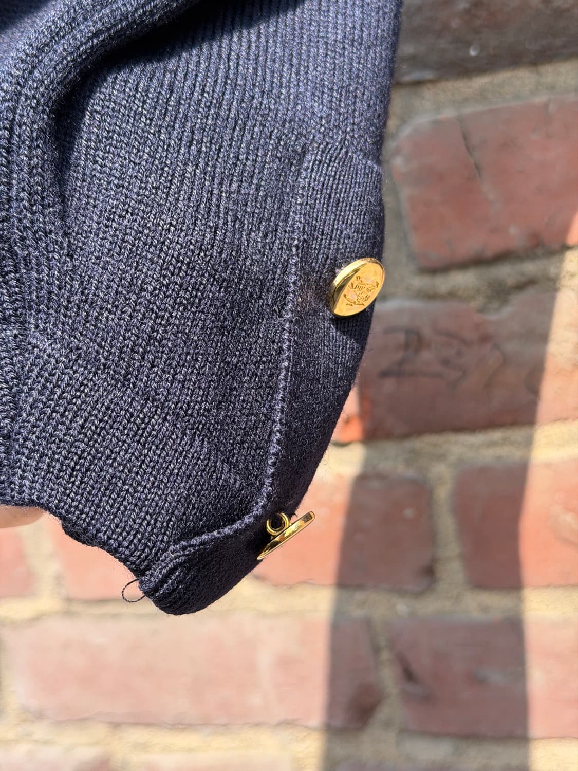 Burberrys Gold Button Cardigan 상품이미지5