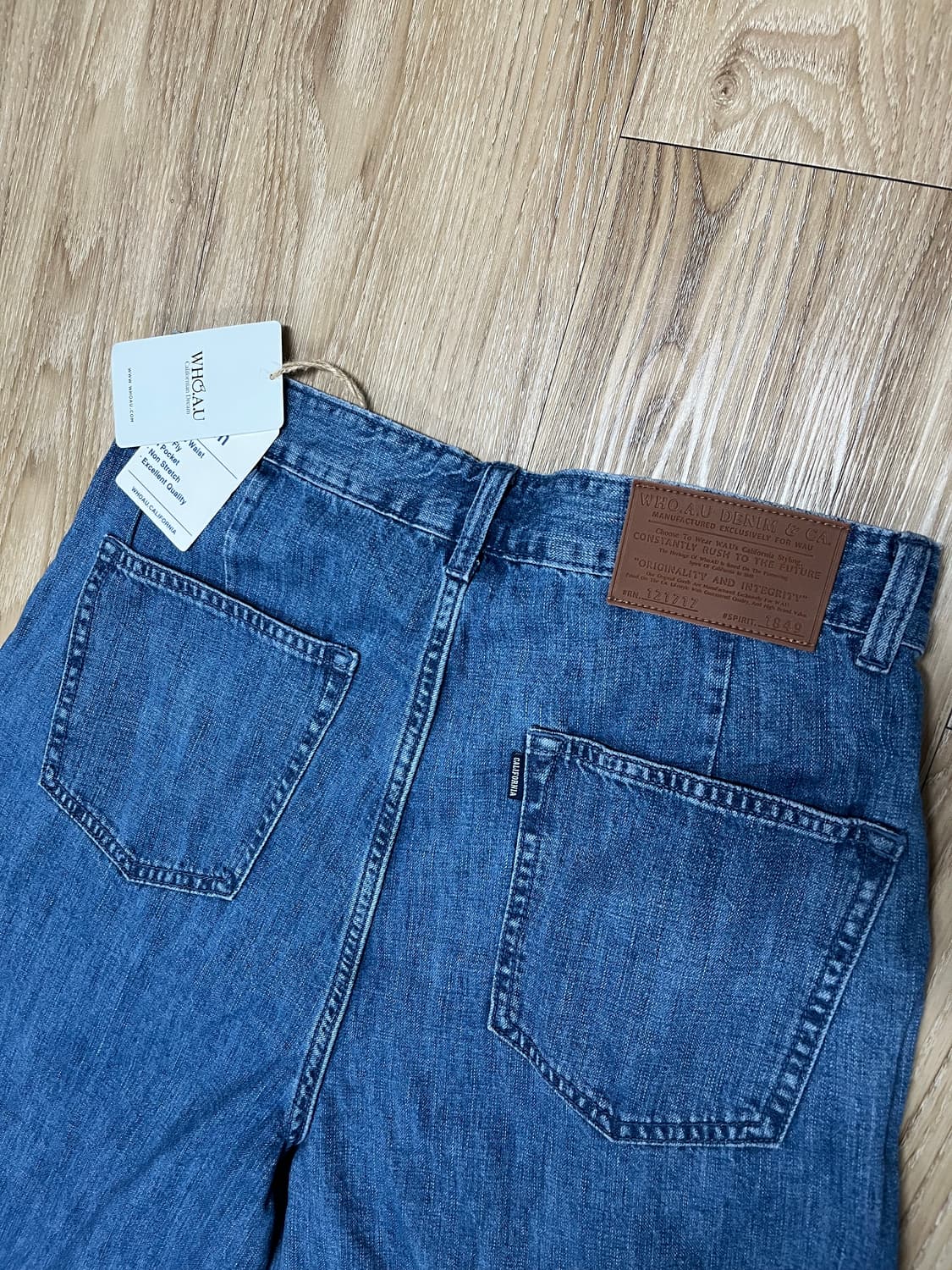 (새상품) 후아유 핀턱 와이드 청바지 30 상품이미지2