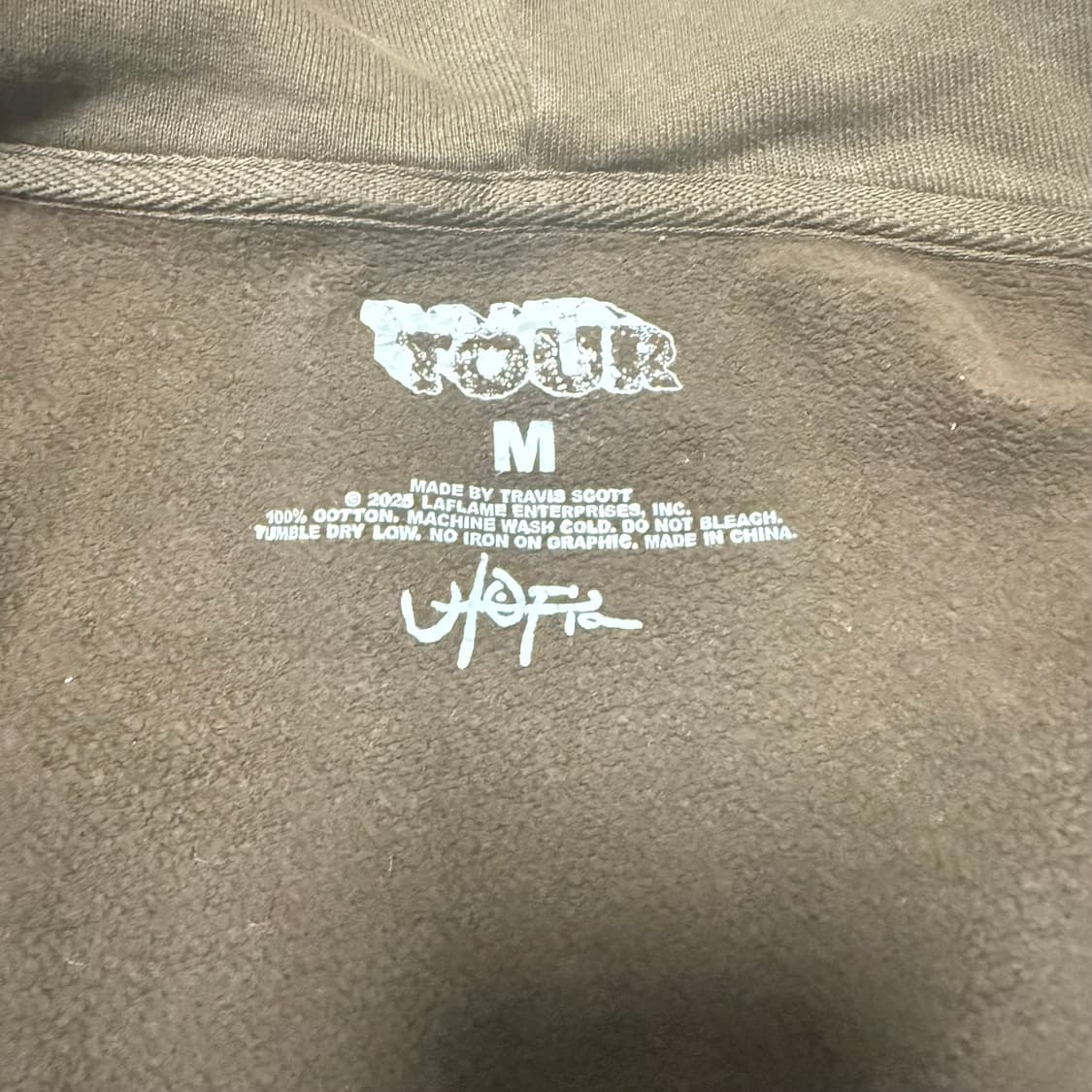 트래비스 스캇 내한 후드집업 머천 M 상품이미지4