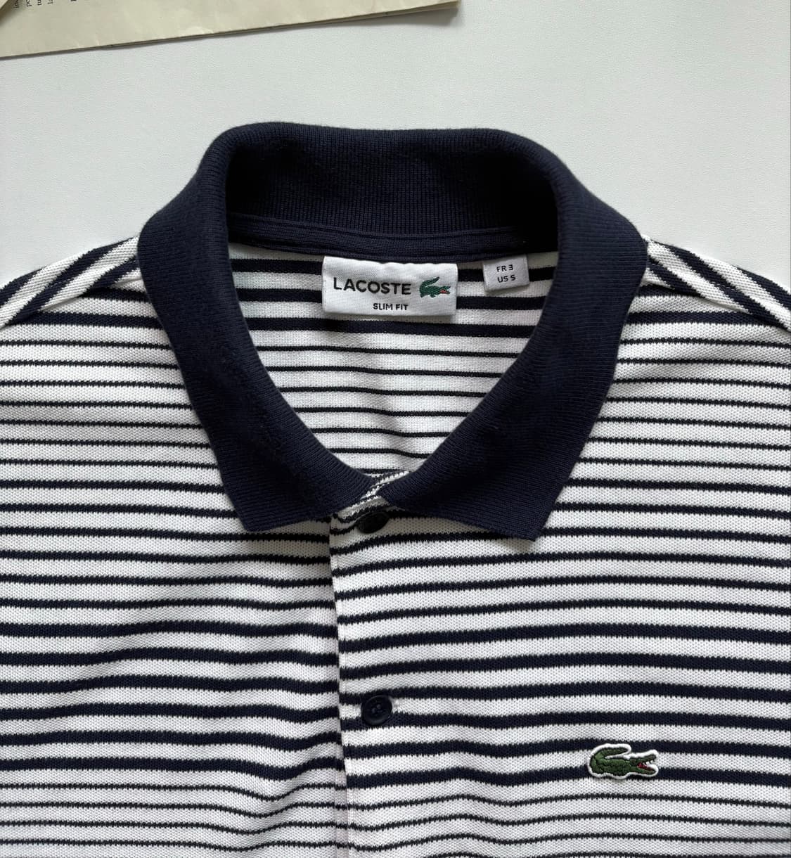 Lacoste 라코스테 스트라이프 카라티  상품이미지3