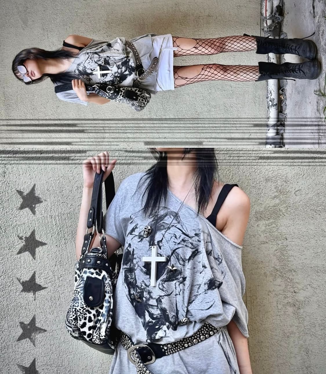 Skull Studed Detail Top 상품이미지1