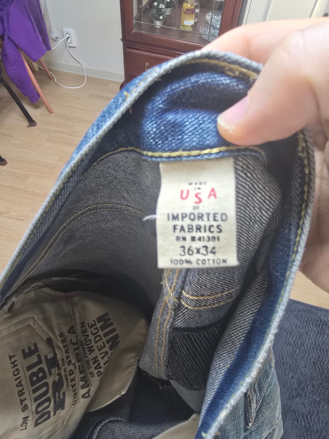 36×34(총장 101) RRL 로우 스트레이트  상품이미지4