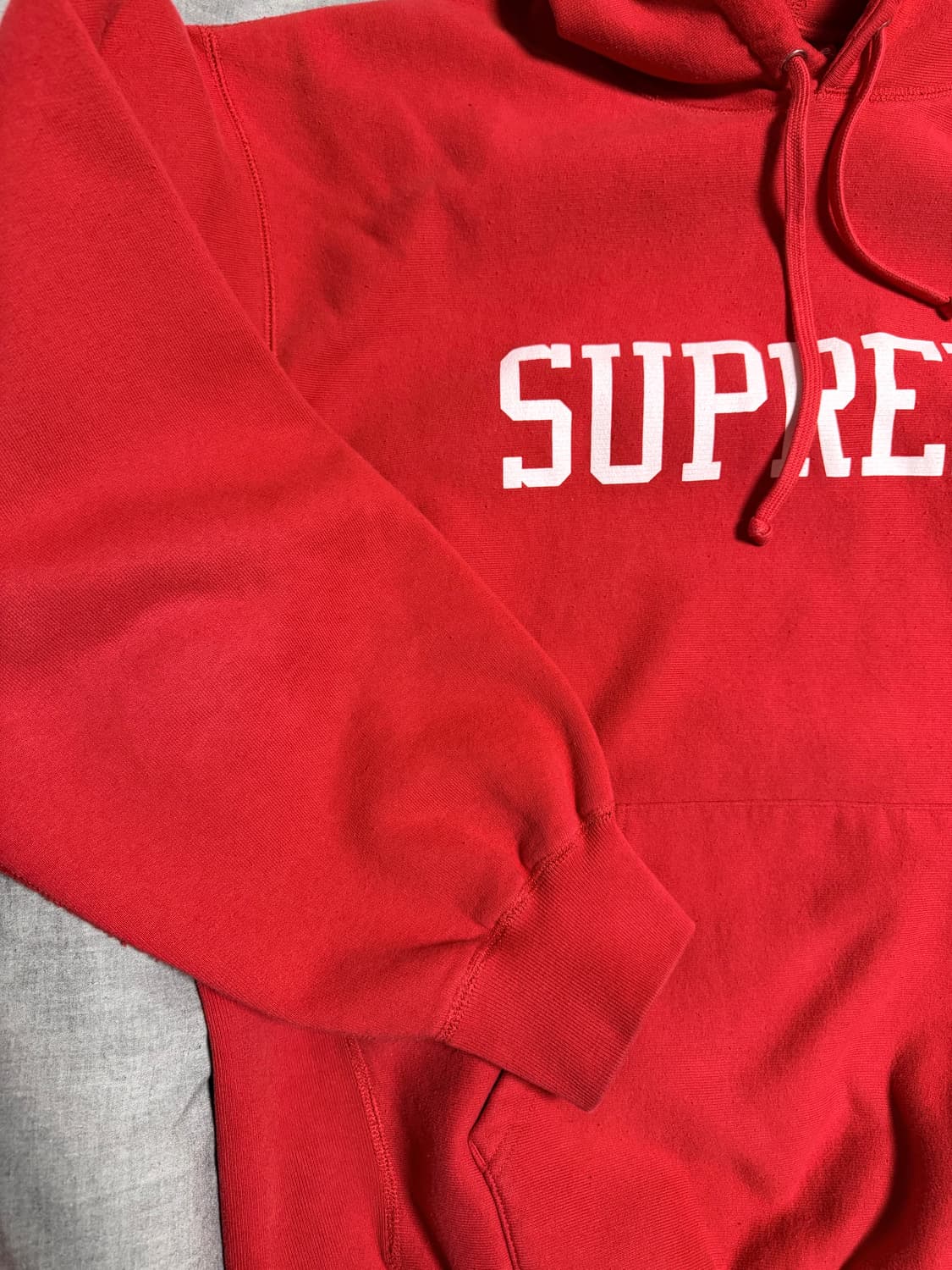 [XL] 슈프림 바시티 후드 레드 상품이미지3