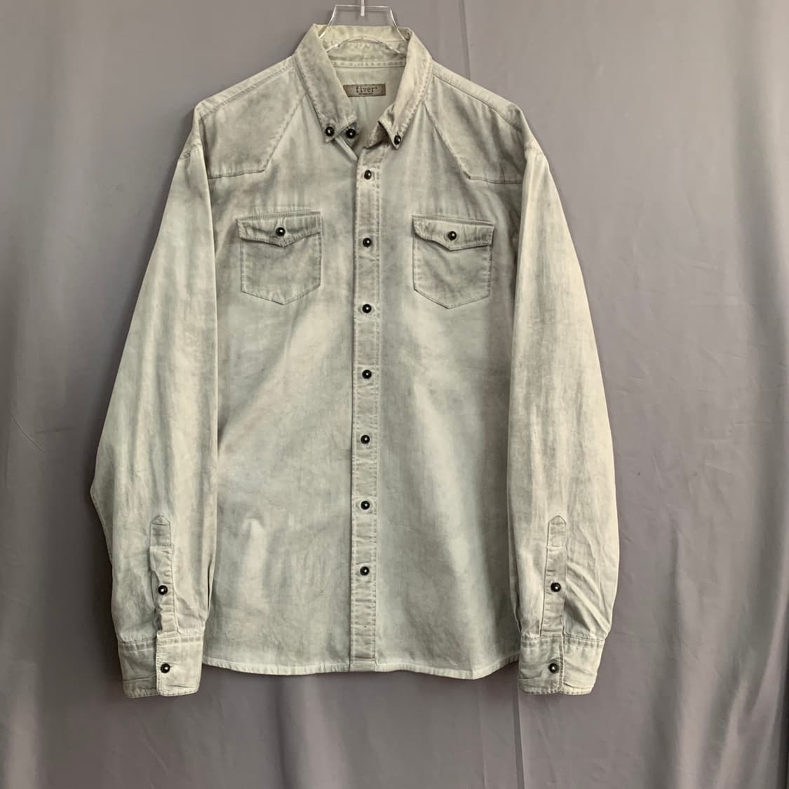 L 시리즈 파이버 더티 워싱 웨스턴 스판 셔츠 상품이미지1