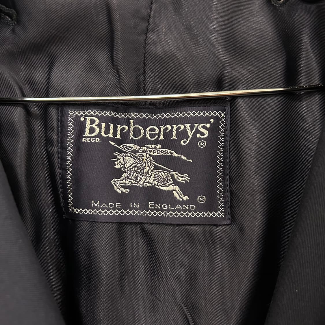 버버리 체크이너 히든버튼 코튼 롱코트 상품이미지3