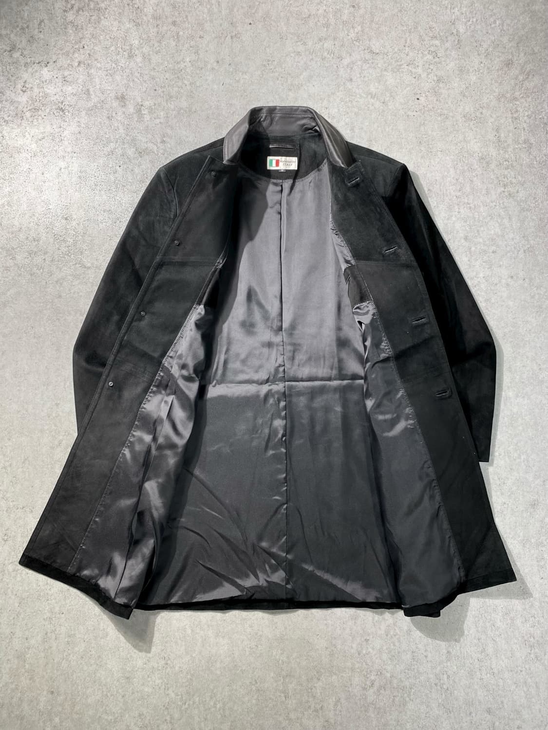 [M] Material By Italy 리얼 스웨이드 레더 코트 상품이미지4