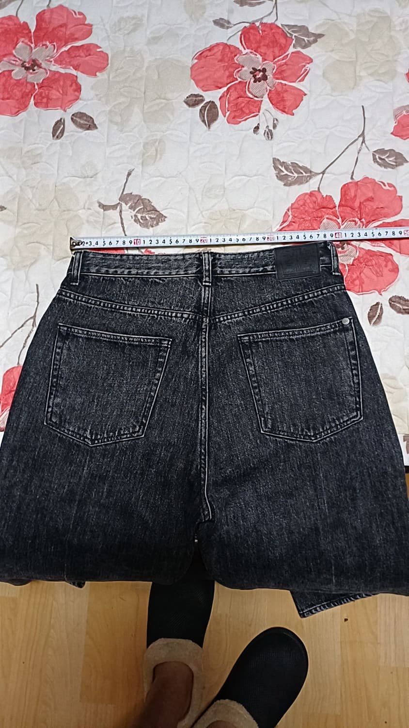 모드나인 와이드데님팬츠 30인치 기장107 상품이미지6