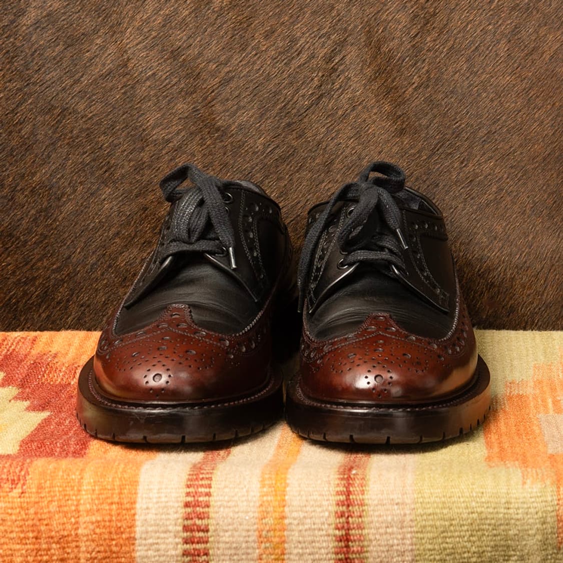 [270] 00s 버버리 런던 이태리메이드 투톤 윙팁 슈즈  상품이미지2