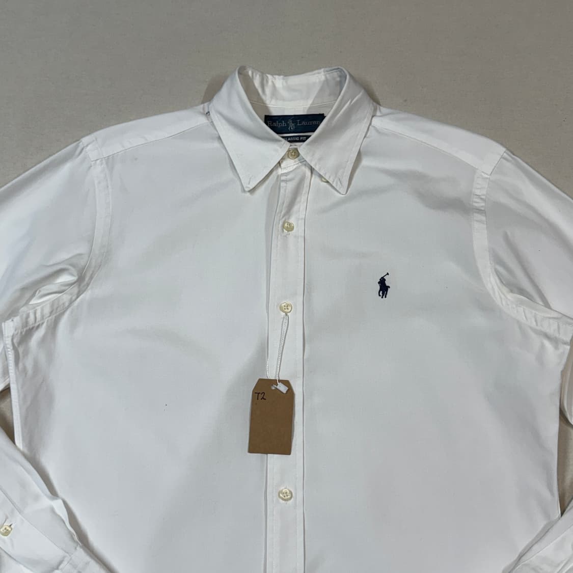 S) 폴로 랄프로렌 클래식핏 화이트 셔츠 T2 상품이미지3