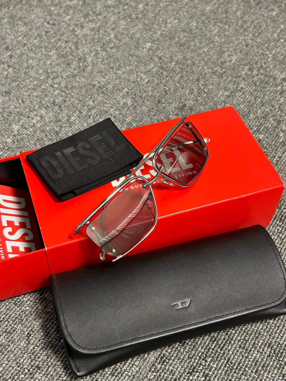디젤 한정판 선글라스 실버 상품이미지6
