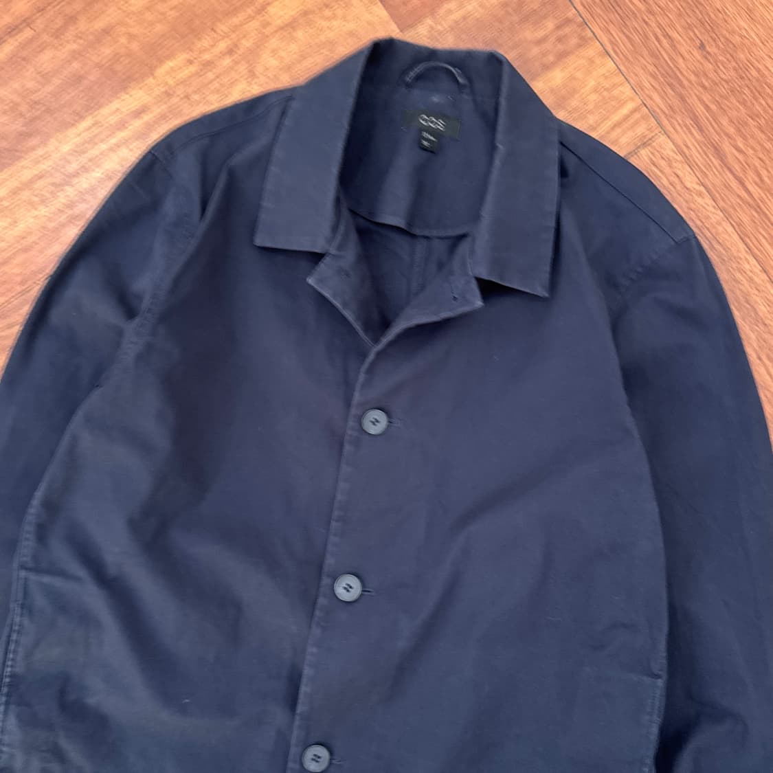 S COS 네이비 코튼 카라 자켓 상품이미지5