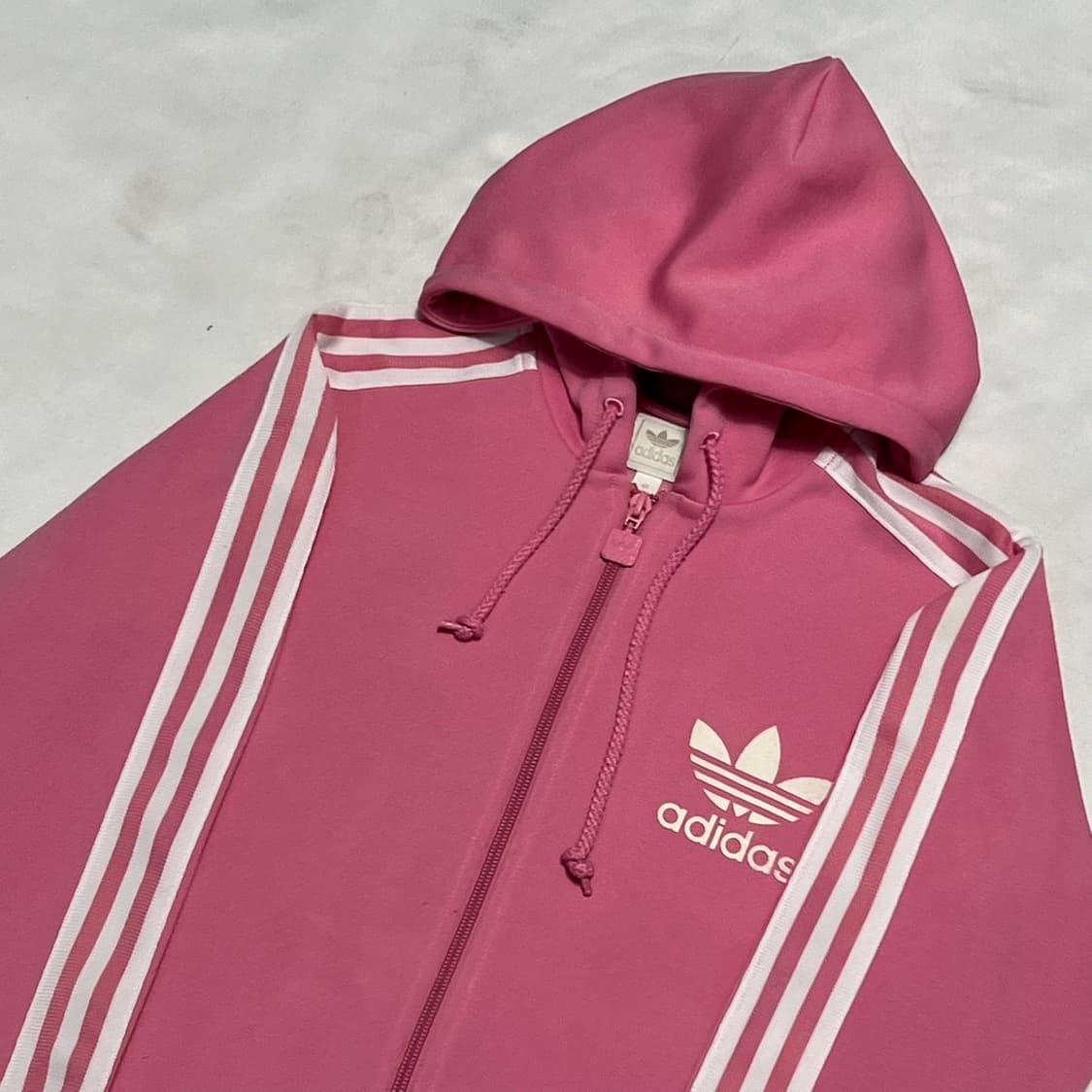 40 아디다스 여성용 핑크 후드집업 상품이미지1