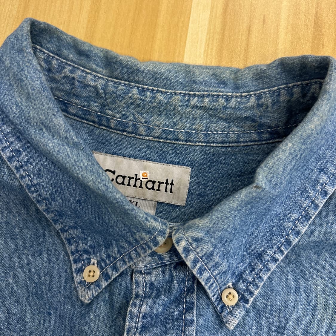 Carhartt 칼하트 데님 반팔 셔츠 XL 상품이미지10