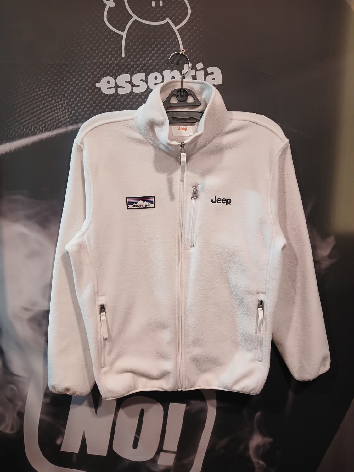 지프 플리스 자켓 화이트 상품이미지1