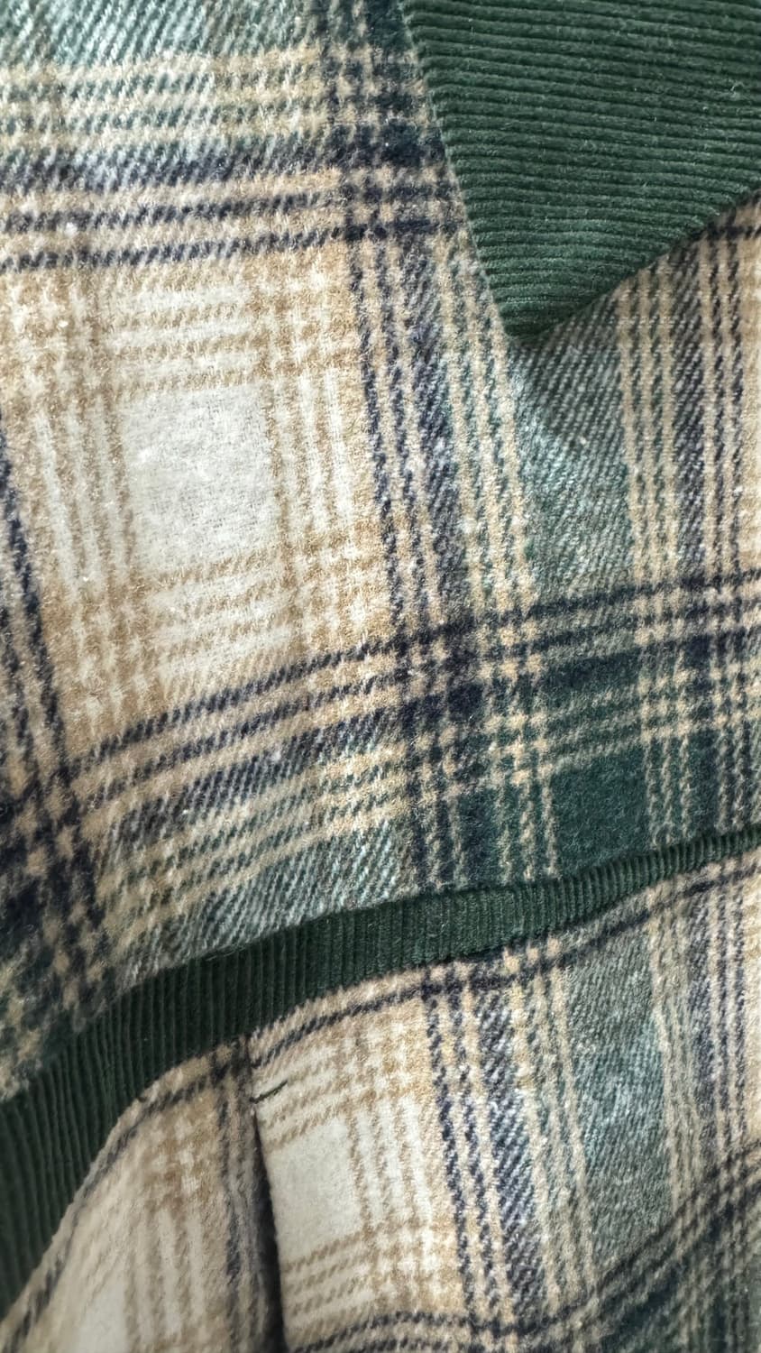 체크 이불 패딩 그린 /2사이즈 상품이미지2