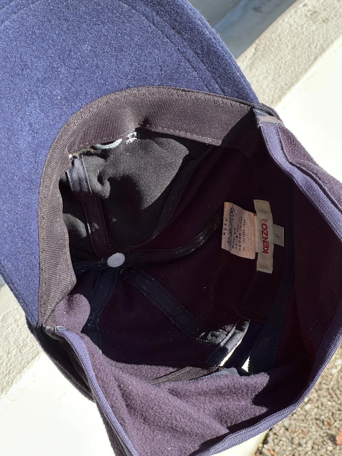 [F] 90s 겐조 골프 플리스 볼캡 모자 빈티지 상품이미지6