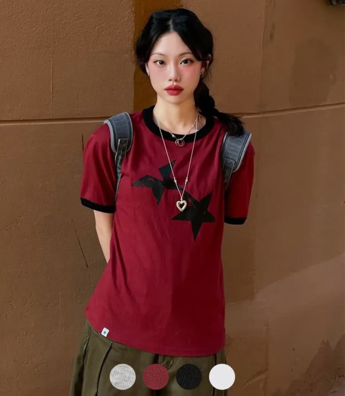 카비시 TWIN STAR RINGER SS TEE 상품이미지1