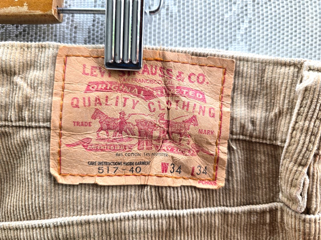 2000s 리바이스 517 코듀로이 팬츠 일본산 상품이미지4