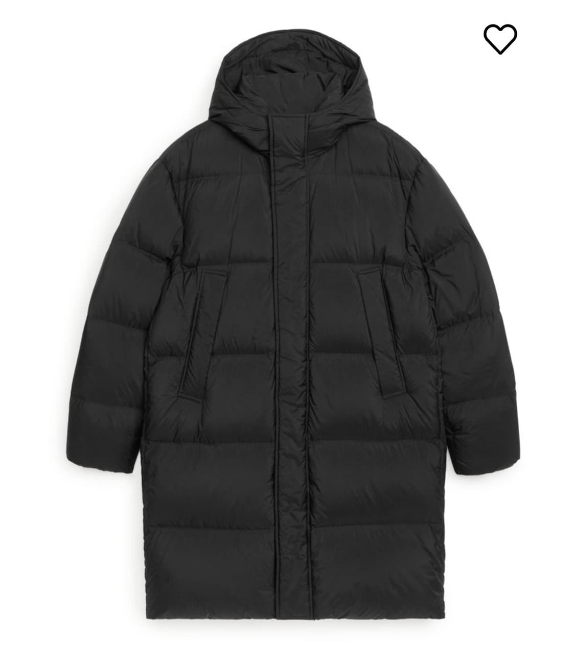 아르켓 블랙 다운 롱 패딩 상품이미지5