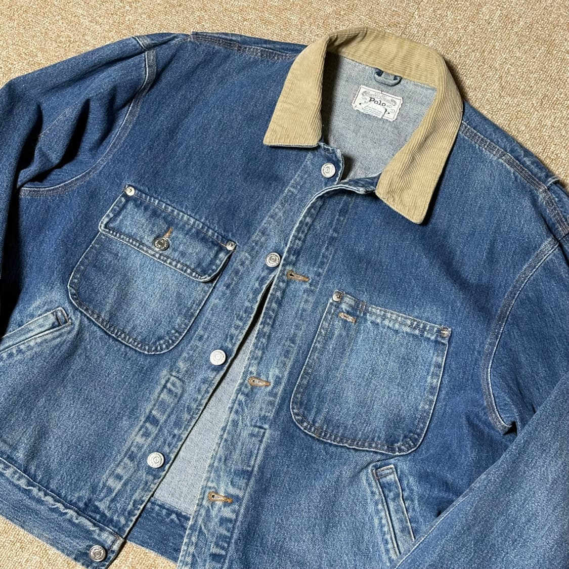 폴로 덩가리 성조기 데님자켓 XL 상품이미지2