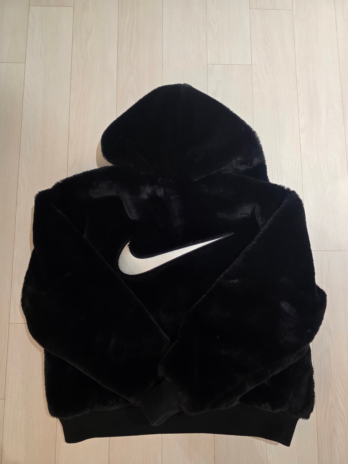 나이키 스우시 퍼 후드집업 L 상품이미지3
