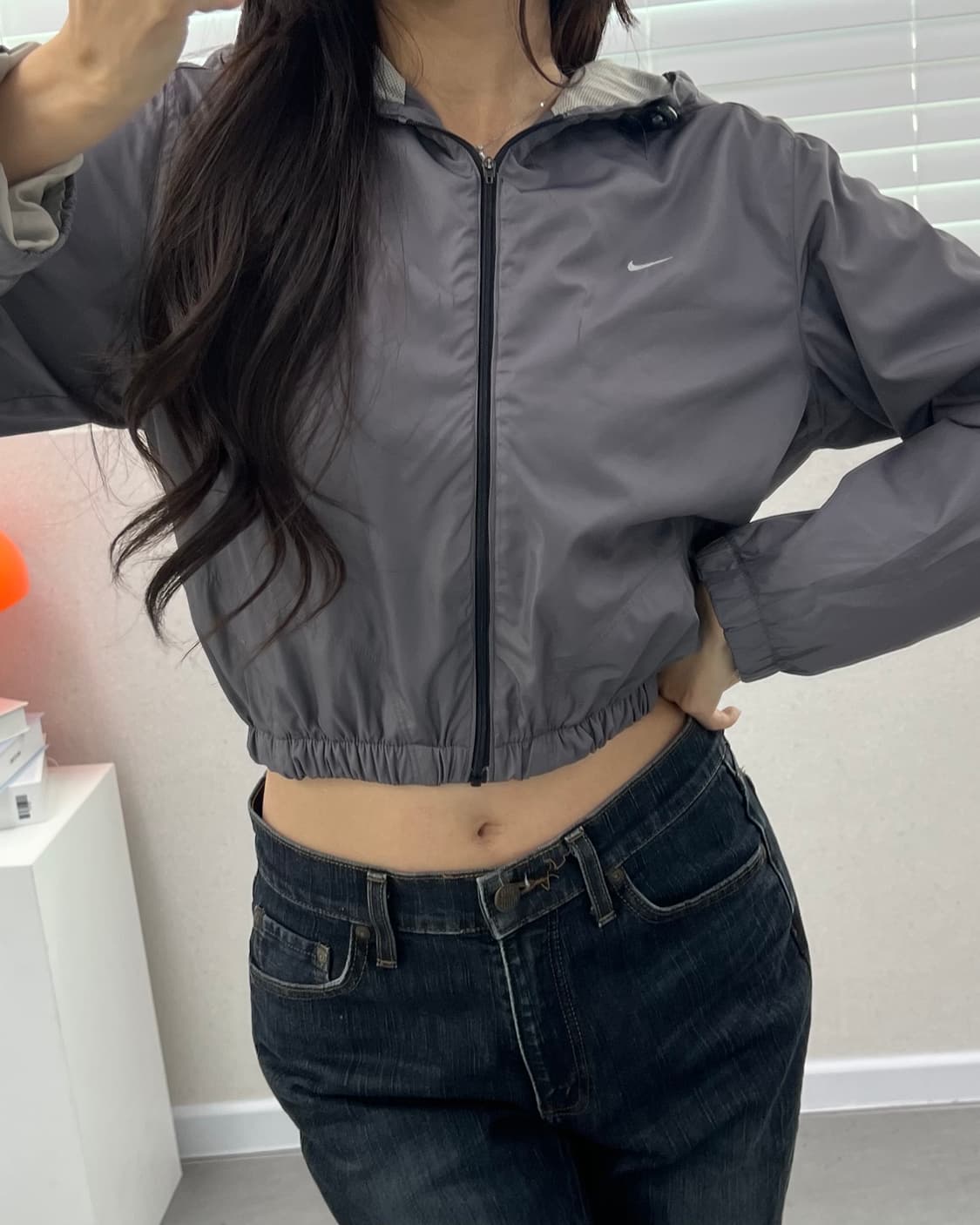 (WOMEN)나이키 크롭 바람막이-M1857 상품이미지7