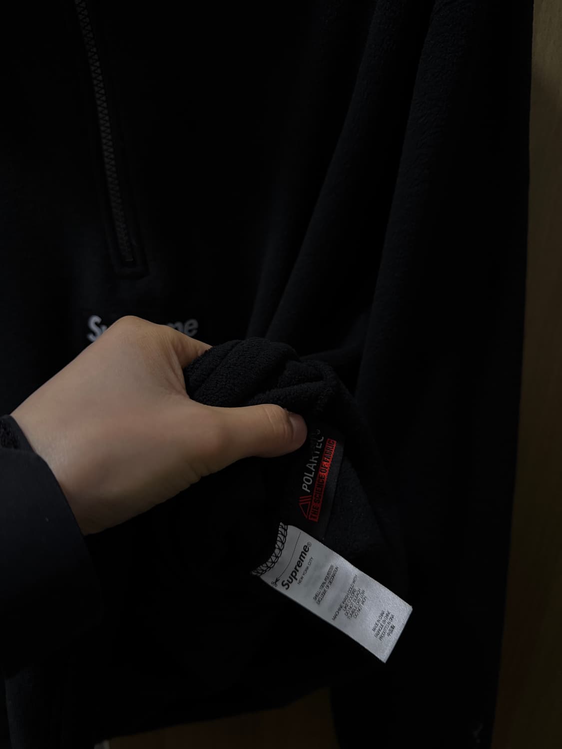 슈프림 [민트급.정품] 폴라텍 (시세 70만) 박스로고 페이스마스크 L 상품이미지4