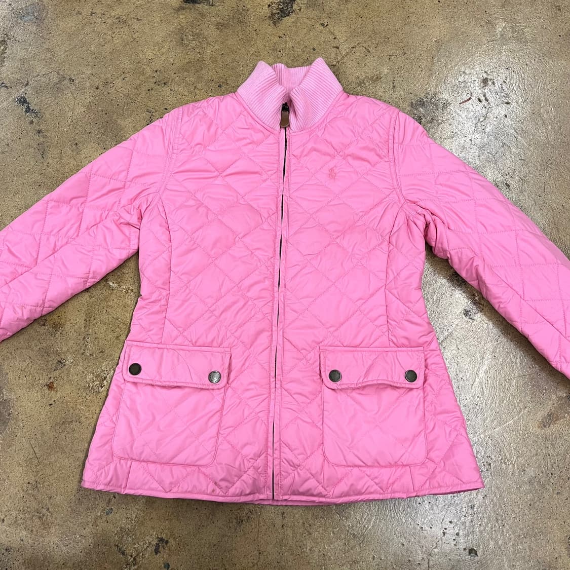 [정품/XL] 폴로 랄프로렌 핑크 퀼팅 자켓 b17 상품이미지3