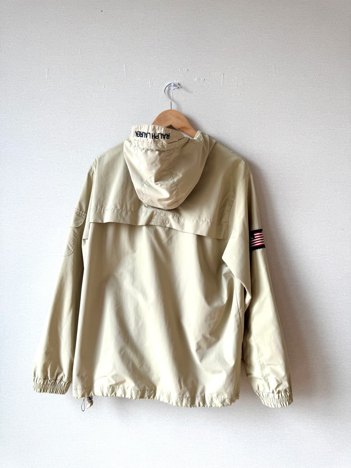 폴로랄프로렌 남성 성조기 와펜 바람막이 베이지 L 105-110 상품이미지5
