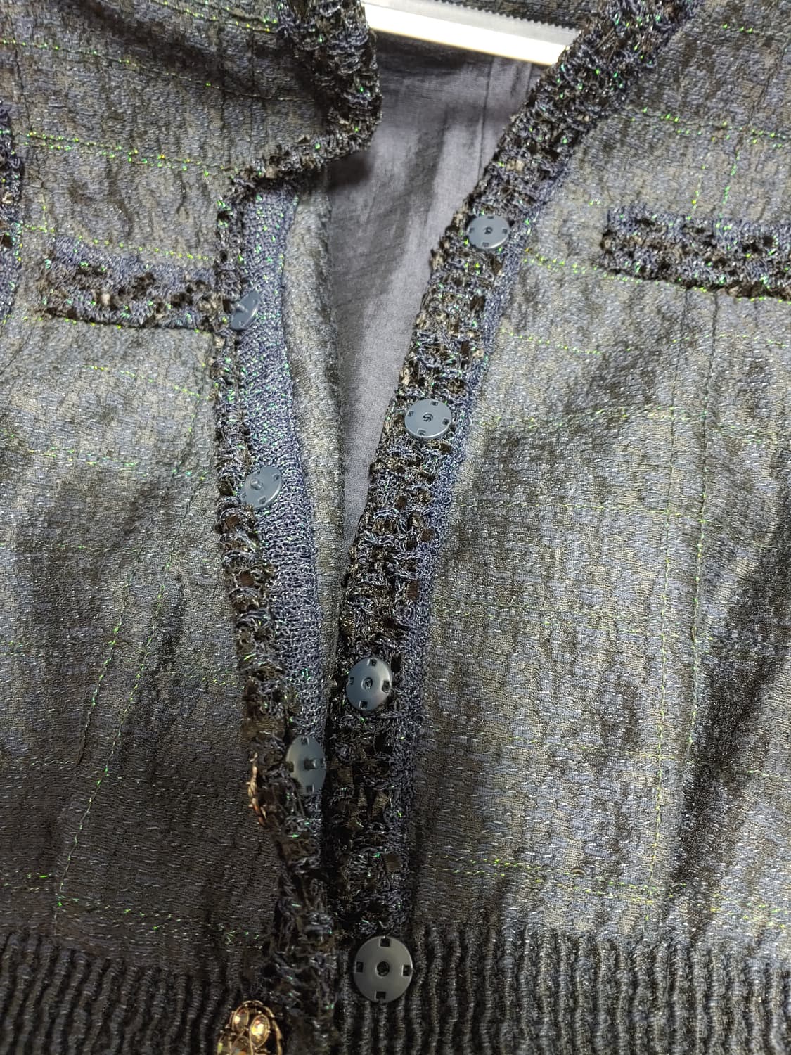 23S 미샤 트위드 베스트 네이비 조끼 여성 55 상품이미지3