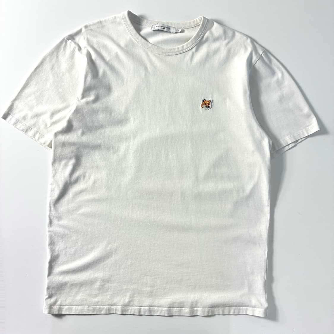 Maison kitsune  메종키츠네 폭스헤드 코튼 화이트 반팔티  상품이미지1