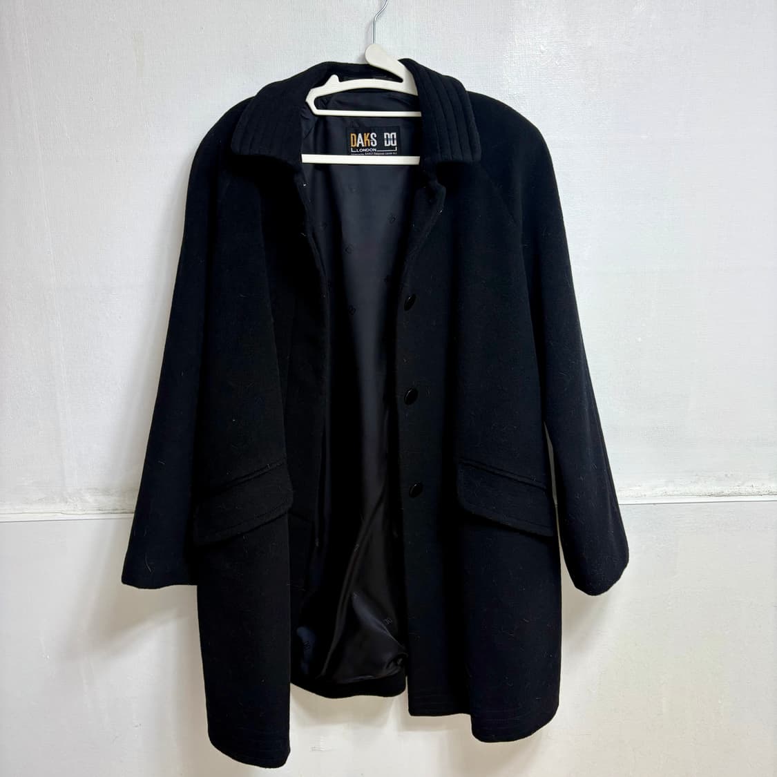 닥스 울 블랙 코트 상품이미지3