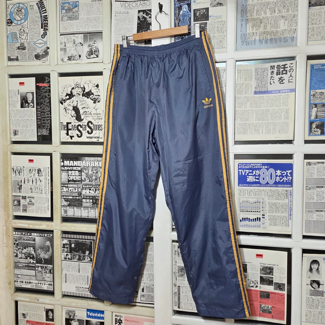 00s 아디다스 라이트블루 삼선 트레이닝 트랙팬츠 상품이미지2