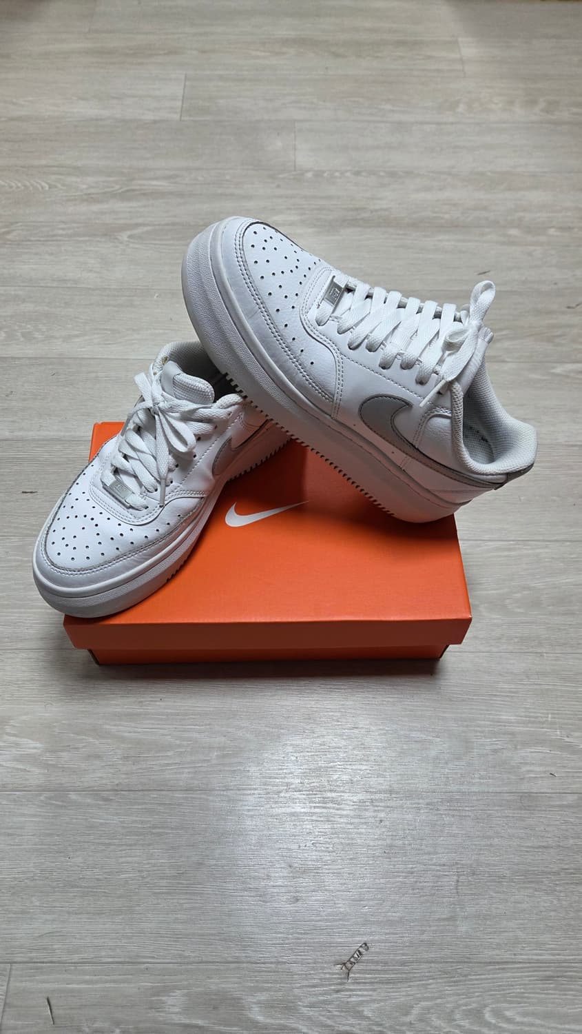 나이키 정품 코트 비전 알타 LTR 화이트 메탈릭 플래티넘 250mm 상품이미지1