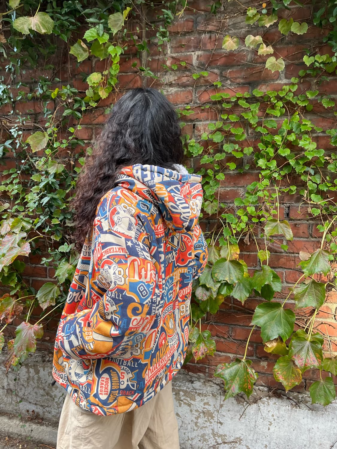 카툰패턴 코듀로이 아우터 상품이미지5