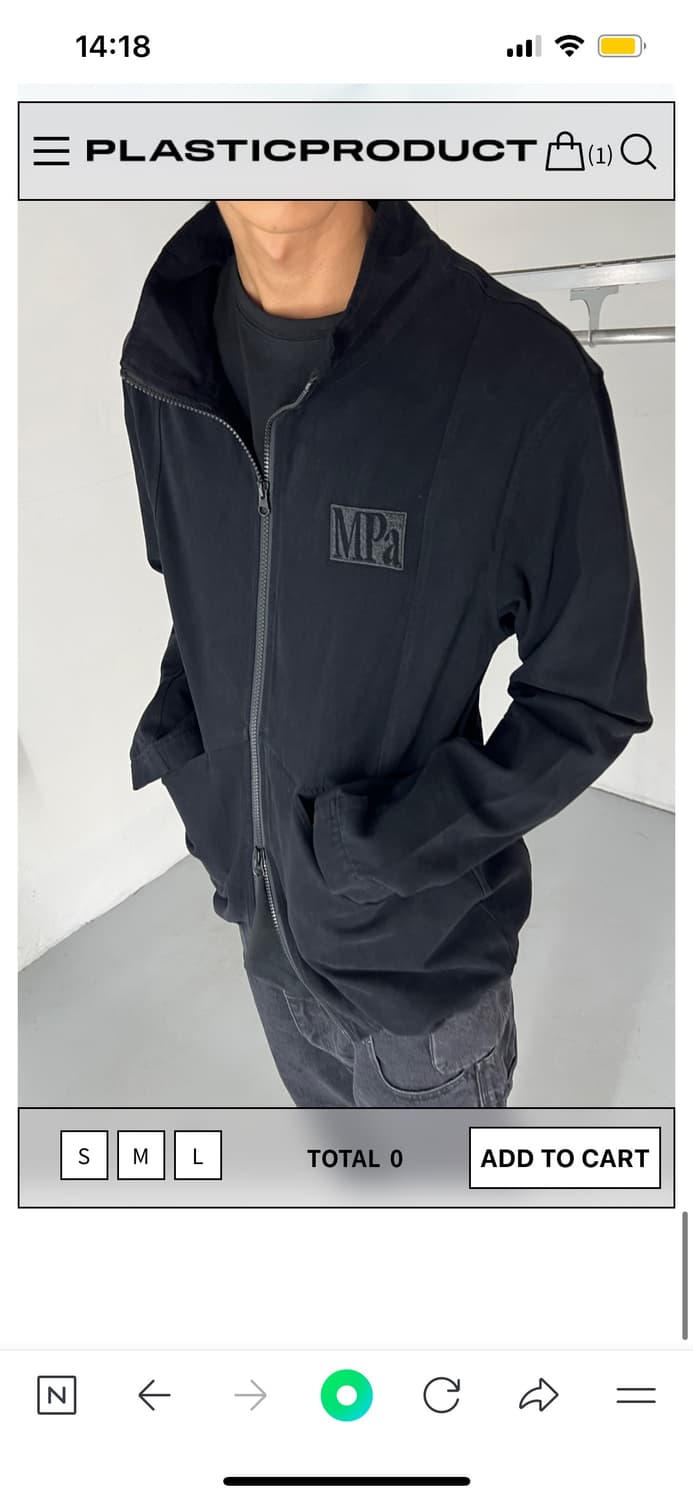 MPa PORTABLE JACKET (BLACK) s 사이즈 상품이미지1