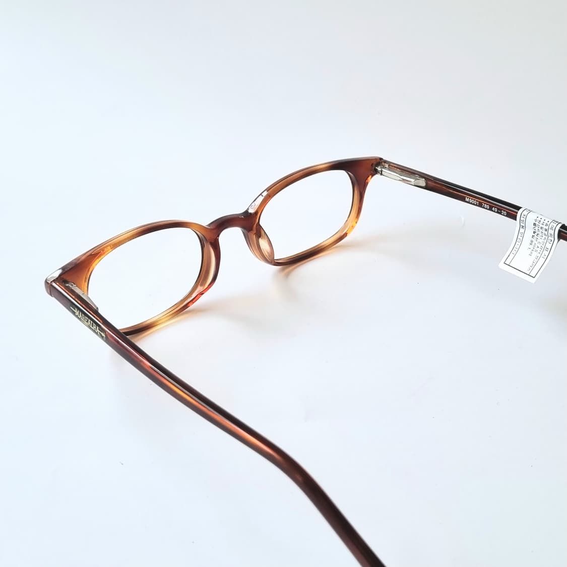 데드스탁 빈티지 브라운 호피 오벌 프레임 안경 770 상품이미지5