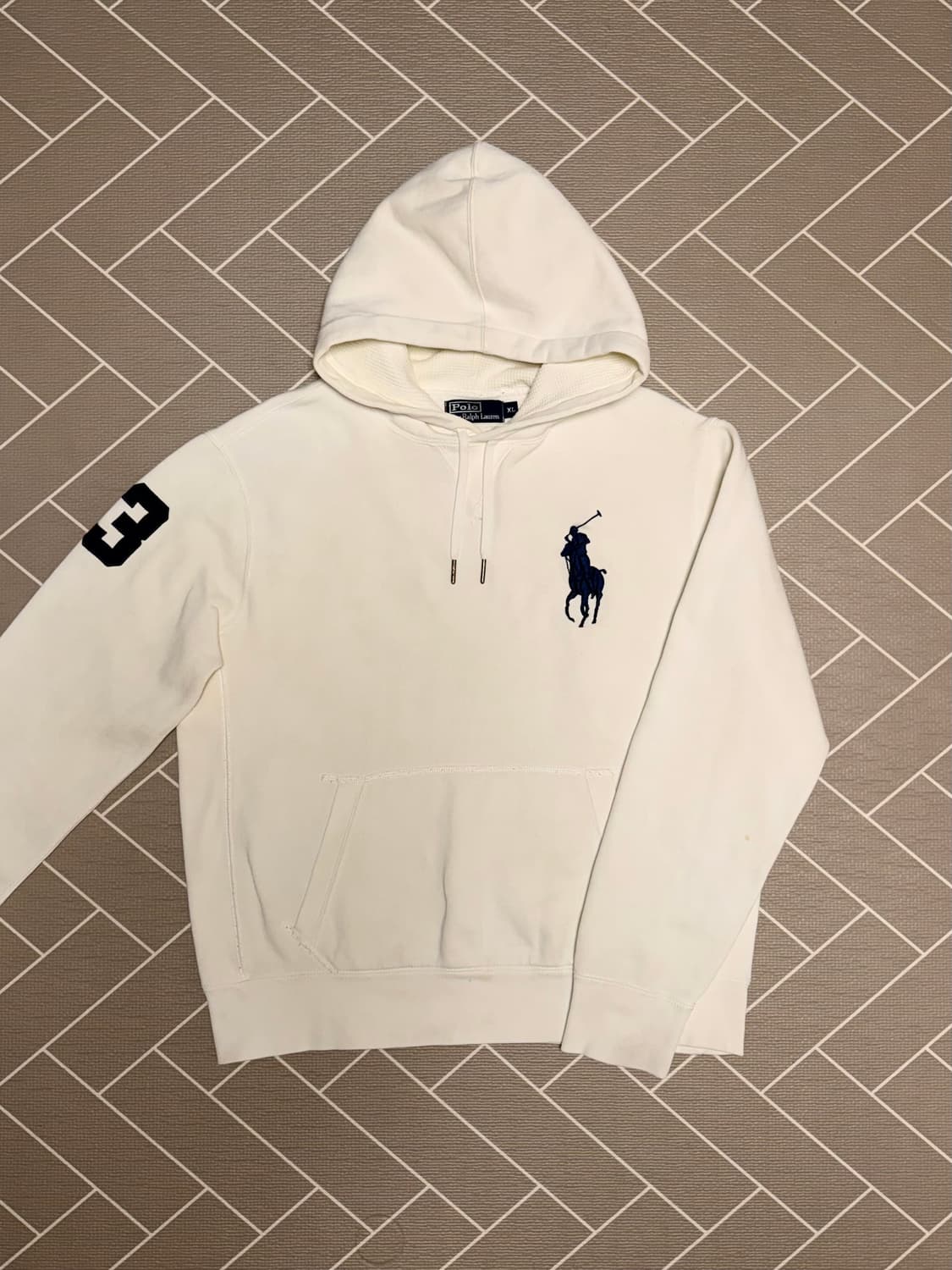 폴로 빅포니 후드티 화이트 상품이미지2