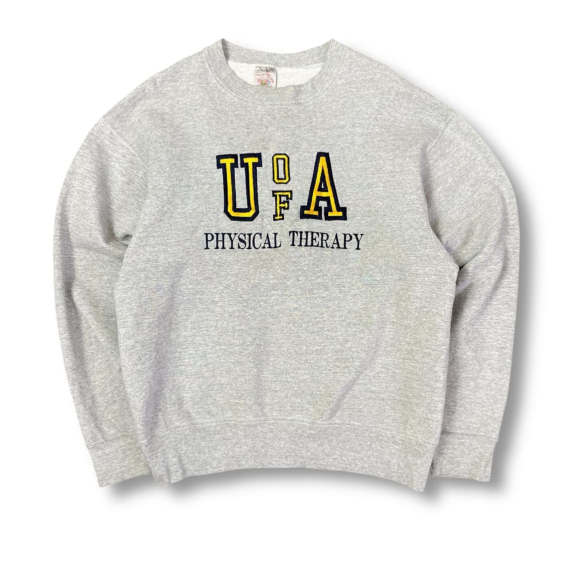 프룻오브더룸 그레이 자수 기모 맨투맨 스웻셔츠 M 상품이미지1