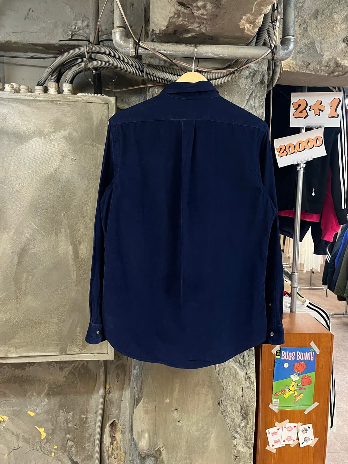 폴로 랄프로렌 코듀로이 셔츠 네이비 M #csz3764 상품이미지2