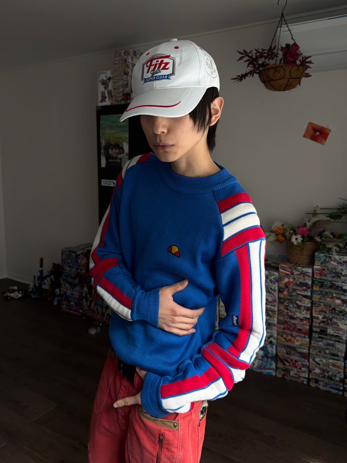 Ellesse 파워 숄더 본 니트 상품이미지1