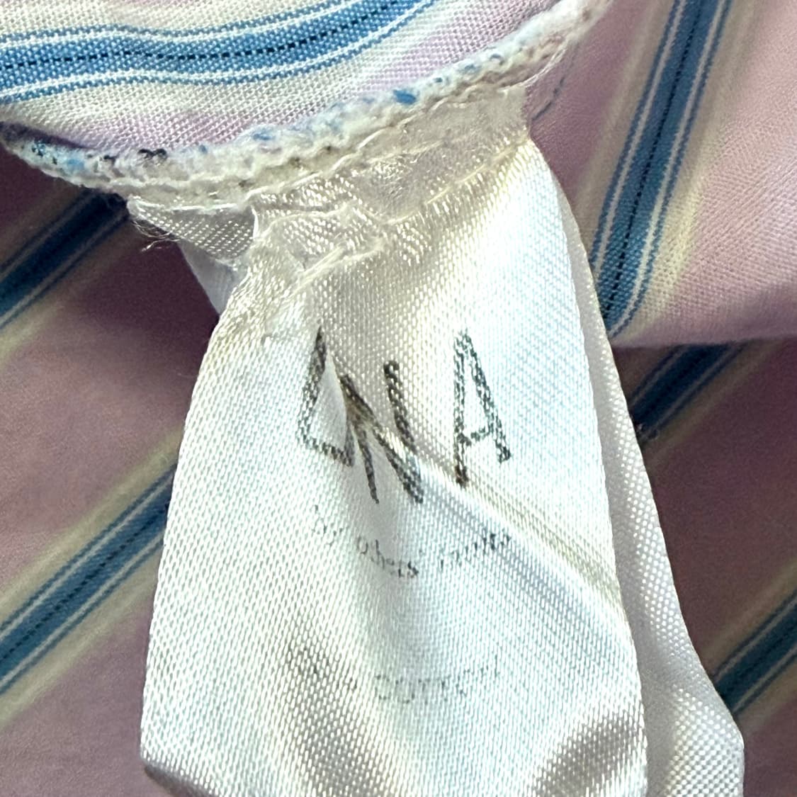 ONA 핑크 스트라이프 셔츠 L 상품이미지7