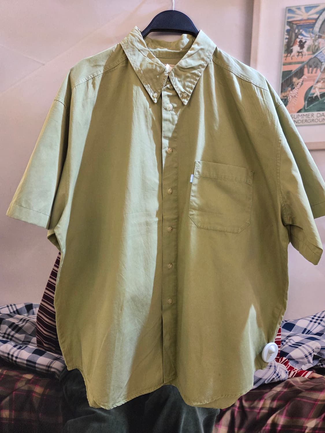 Levis 리바이스 올리브 반팔셔츠 상품이미지1